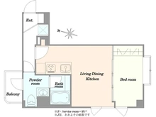 【東京都/品川区小山】ベルシャンブル小山 間取り図