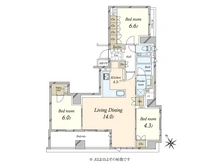 【東京都/渋谷区上原】アトラス代々木上原 間取り図
