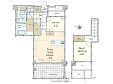 【東京都/世田谷区深沢】ディアナコート駒沢公園 間取り図