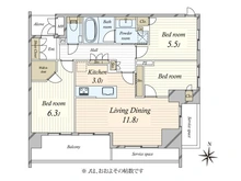 【東京都/目黒区碑文谷】ジオ碑文谷一丁目 間取り図