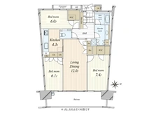 【東京都/世田谷区深沢】深沢ハウス K棟 間取り図
