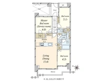 【東京都/目黒区目黒本町】ピアース学芸大学 間取り図