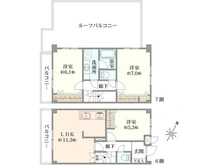 【神奈川県/横浜市保土ケ谷区新井町】フジビューハイツ新井町 間取り図