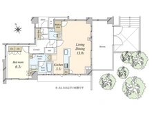 【東京都/渋谷区元代々木町】プラウド元代々木町 間取り図