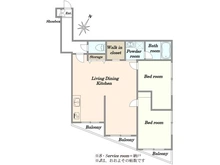 【東京都/世田谷区奥沢】ニューウェルハイツ第2奥沢 間取り図