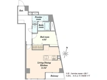 【東京都/目黒区柿の木坂】ライオンズマンション柿の木坂 間取り図
