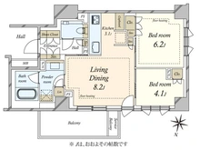 【東京都/世田谷区奥沢】Brillia自由が丘 間取り図