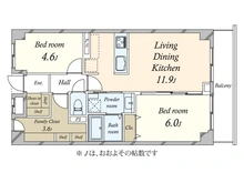 【東京都/目黒区鷹番】シャンボール学芸大学 間取り図