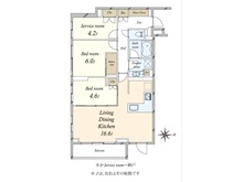 【東京都/世田谷区等々力】ピアース等々力レジデンス 間取り図