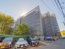 【東京都/大田区石川町】東急ドエル・アルス石川台B棟 外観：大規模修繕中