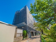 【東京都/大田区石川町】東急ドエル・アルス石川台B棟 外観：大規模修繕中
