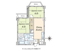 【東京都/大田区石川町】東急ドエル・アルス石川台B棟 間取り図
