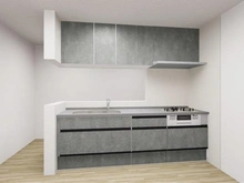 【東京都/中央区湊】アスコットパーク東京八丁堀 キッチン：画像はCGとなりイメージです。（リフォーム中）