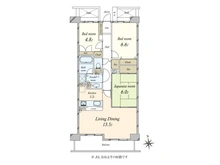 【東京都/世田谷区深沢】フォーリア駒沢公園パークサイド 間取り図