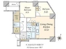 【東京都/新宿区西新宿】シティタワー新宿新都心 間取り図