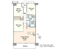 【神奈川県/川崎市多摩区枡形】クリオ向ヶ丘遊園壱番館 間取り図