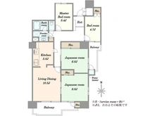 【神奈川県/横浜市旭区若葉台】若葉台団地 4－14号棟 間取り図