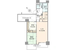 【神奈川県/川崎市麻生区白山】新ゆりグリーンタウンけやき街区 2号棟 間取り図