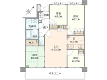 【神奈川県/川崎市多摩区菅馬場】マイキャッスル稲田堤　六番館 間取り図