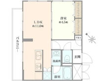 【神奈川県/川崎市多摩区菅】ハイラーク稲田堤 間取り図