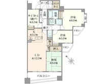 【神奈川県/川崎市麻生区高石】コスモ読売ランドエクセルコート 間取り図