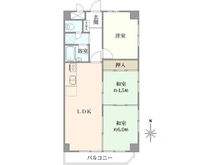 【神奈川県/川崎市麻生区上麻生】ダイアパレス柿生 間取り図