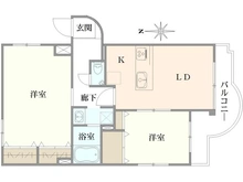 【神奈川県/川崎市麻生区細山】エルベ初穂百合ヶ丘 間取り図
