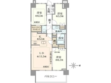 【神奈川県/川崎市麻生区東百合丘】Brillia新百合ヶ丘（ブリリア新百合ヶ丘） 間取り図