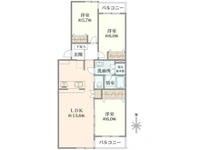 【神奈川県/川崎市多摩区西生田】読売ランドシティハウス 間取り図