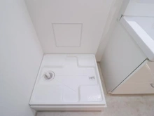 【神奈川県/横浜市青葉区青葉台】菱興青葉台第2マンション A棟 洗面室：洗濯機置き場