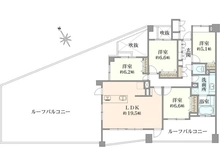 【神奈川県/川崎市麻生区王禅寺西】ヒルズ新百合ヶ丘 間取り図