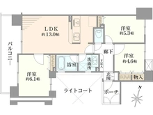 【神奈川県/横浜市港北区新吉田東】クリオ綱島十番館 間取り図