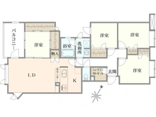 【神奈川県/横浜市港北区篠原町】朝日パリオ新横浜 間取り図