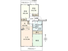 【神奈川県/横浜市港北区日吉本町】サンヴァリエ日吉　 第11号棟 間取り図