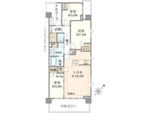 【神奈川県/横浜市港北区大豆戸町】プラウド大倉山サウスコート 間取り図