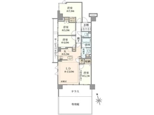 【神奈川県/横浜市港北区箕輪町】プラウド日吉 間取り図