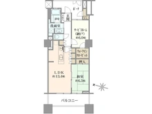 【神奈川県/川崎市中原区新丸子東】レジデンス・ザ・武蔵小杉 間取り図