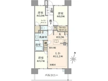 【神奈川県/藤沢市円行】ブランズシティ湘南台 間取り図