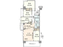 【神奈川県/横浜市港北区箕輪町】プラウド日吉 間取り図