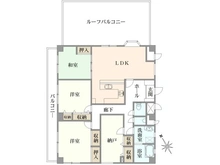 【神奈川県/川崎市中原区木月】魚菜元住吉マンション 間取り図
