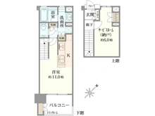 【神奈川県/横浜市港北区新横浜】D’クラディア新横浜PLATINUM SOLID 間取り図