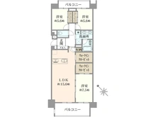 【神奈川県/相模原市南区古淵】グランドメゾン古淵 間取り図