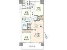 【神奈川県/横浜市港北区箕輪町】プラウドシティ日吉レジデンスI 間取り図