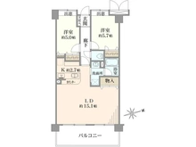 【神奈川県/川崎市中原区木月】ダイアパレス元住吉 間取り図