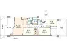 【神奈川県/川崎市中原区今井西町】ラヴィドール武蔵小杉 間取り図