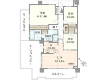 【神奈川県/横浜市港北区大豆戸町】プラウド大倉山サウスコート 間取り図