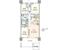 【神奈川県/横浜市港北区綱島東】プラウド綱島SST 間取り図