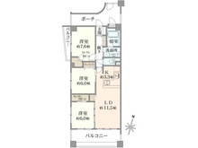 【神奈川県/横浜市港北区菊名】ラ・ベル菊名 間取り図