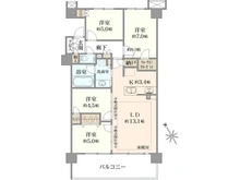 【神奈川県/横浜市港北区箕輪町】プラウド日吉 間取り図
