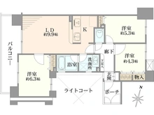 【神奈川県/横浜市港北区新吉田東】クリオ綱島十番館 間取り図